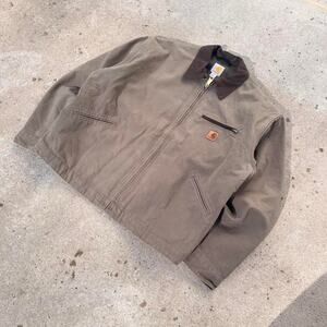 Carhartt J43 CHT Jacket 1998 Canvas Workwear Detroit J97 Blanket Lined Zip Up